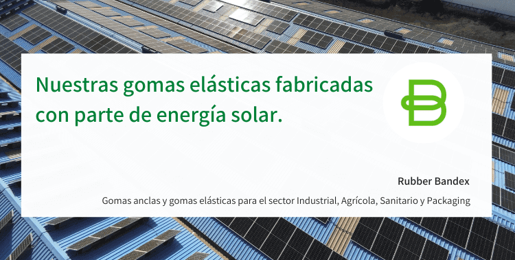 Imagen de Nuestras gomas elásticas fabricadas con parte de energía solar